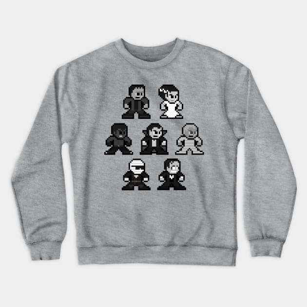 8-bit Universal Monsters Crewneck Sweatshirt by 8-BitHero